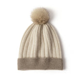 100% Cashmere Beanie Hat Luxury Cashmere Cap for Winter