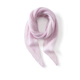 Womens Striped Cashmere Triangle Scarf Soft Knit Cashmere Neck Scarf