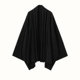 Damen-Kaschmir-Cardigan, vorne offen, drapierter, langärmliger Kaschmir-Strickpullover