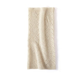 Cashmere Neck Gaiter Pure Cashmere Scarf for Men and Women Interlocking Braided Knit