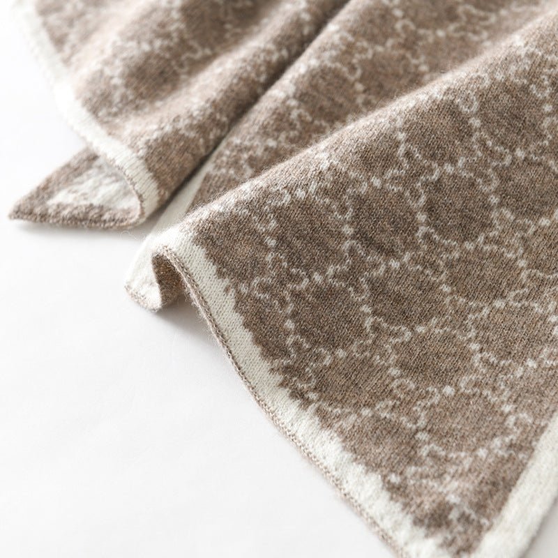 cashmere scarf womens jacquard cashmere neck scarf winter long cashmere neck cover