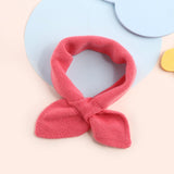 Kids Colorful Knit Cashmere Scarf Bow Knot Cashmere Neck Warmer