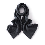 Long Ribbed Cashmere Scarf Unisex Cashmere Shawl Cashmere Wrap