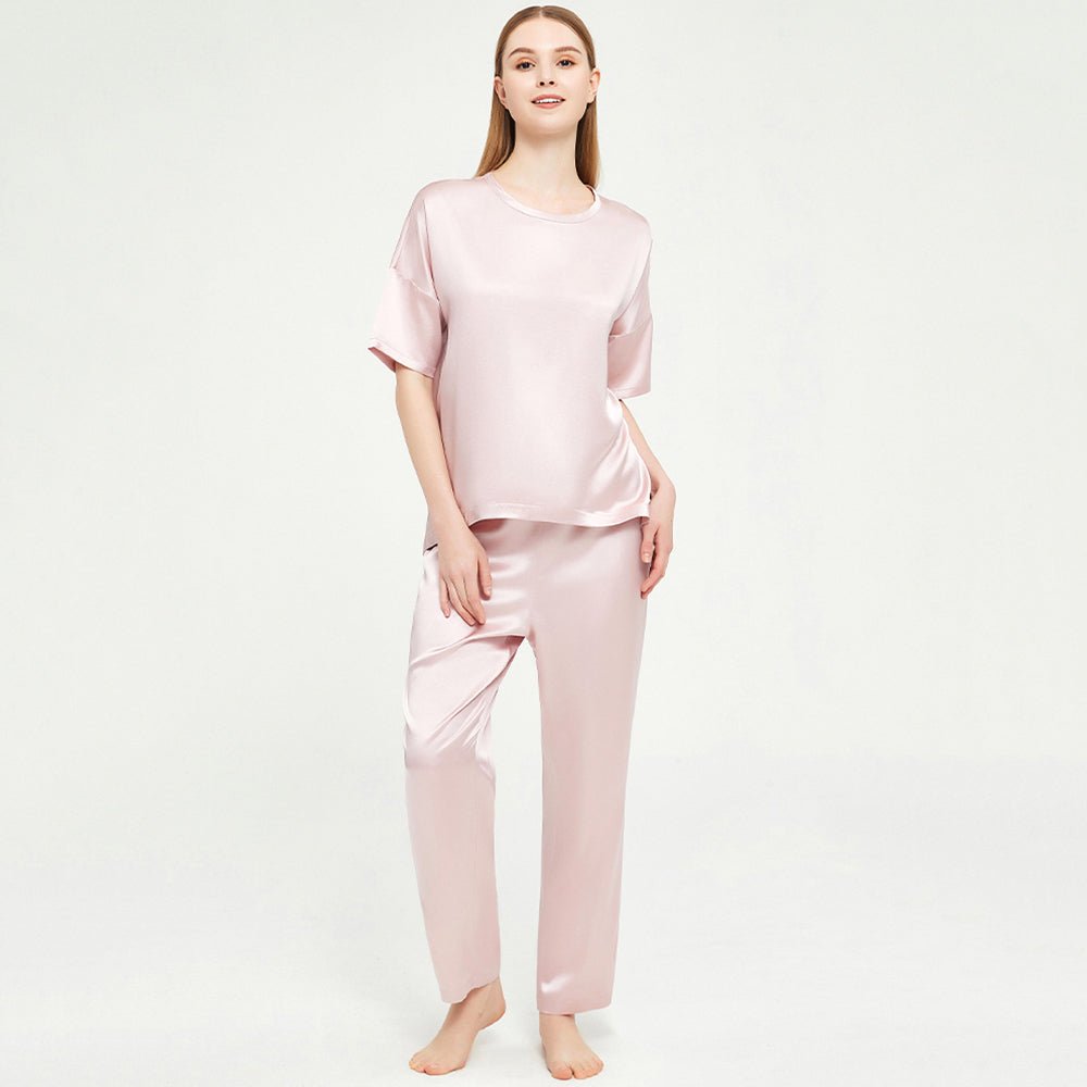 Loose silk pajamas set 100% Mulberry soft comfy Silk sleepwear