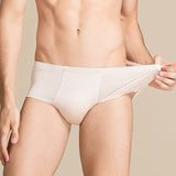 Men Silk Briefs Comfortable Breathable Silk Triangle Boxer
