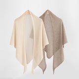 Open Knit Cashmere Cape Shawl Cashmere Triangle Scarf Cashmere Bandana