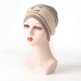 Pure Cashmere Beanie Ribbed Knit Cashmere Hat Lightweight Winter Cap