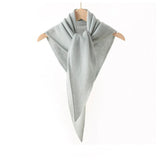 Pure Cashmere Triangle Neck Scarf Cashmere Knit Wrap for Men and Women