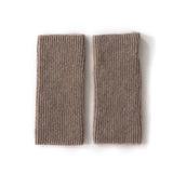 Ribbed Pure Cashmere Knit Headband Half - finger gloves Cashmere Gloves
