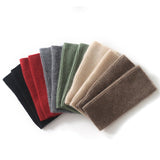 Ribbed Pure Cashmere Knit Headband Half - finger gloves Cashmere Gloves