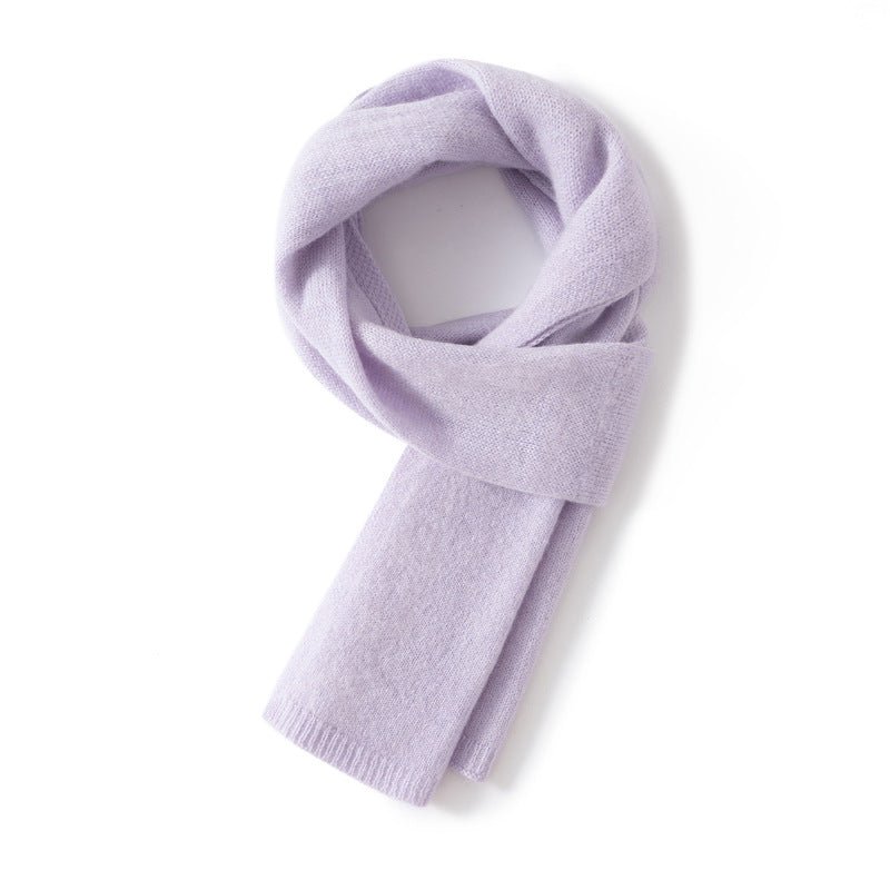 Short 100% Cashmere Scarf for Adults And Children Winter Scarf