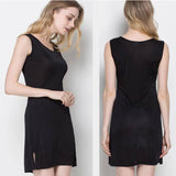 Silk Knit Nightdress For Women Silk Knitted Slip Dress