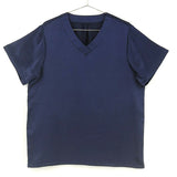 Mens Short Silk Pajama Set Silk Two Piece V Neck Silk Sleepwear