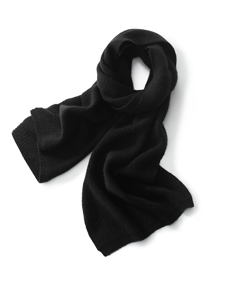 Cashmere Scarves for Couple Warm Knitted Cashmere Neck Scarf for Fall Winter