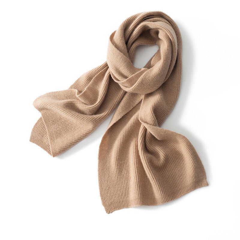 Cashmere Scarves for Couple Warm Knitted Cashmere Neck Scarf for Fall Winter