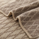 Unisex Geometric Diamond Knit Cashmere Scarf Long Cashmere Warp