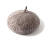 Womens Cashmere Beret Soft Knit French Cashmere Painter Hat