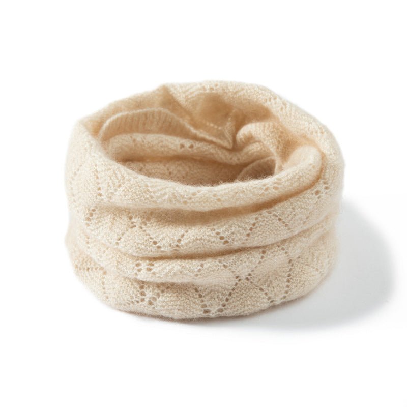 Womens Cashmere Knit Infinity Scarf Cashmere Loop Neck Gaiter Neck Warmer
