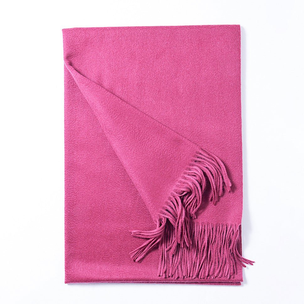 Womens Cashmere Shawl And Wraps Large Cashmere Scarf With Fringe Hot Pink XL