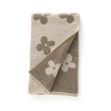 Womens Long Cashmere Scarf Reversible Floral Cashmere Knit Scarf