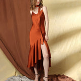 Womens Sexy Silk Dress Wedding Evening Formal Dresses