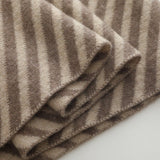 Womens Striped Cashmere Scarf Cashmere Knit Wrap Diagonal Stripe