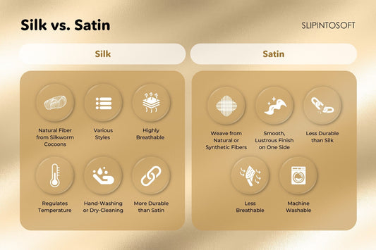 Is Satin The Same as Silk? - slipintosoft