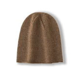 100% Cashmere Beanie Hat Cashmere Double - Layered Ski Cap for Winter - slipintosoft