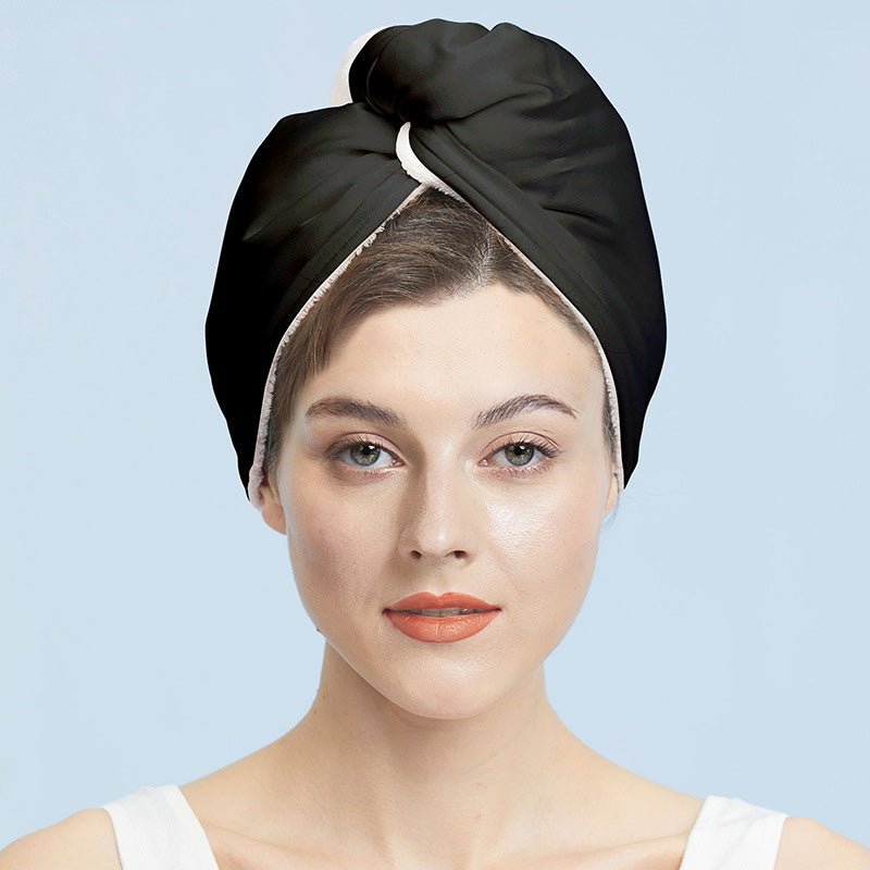 19 Momme Silk Dry-Hair Cap 100% Mulberry Silk Double-Sided Wear Hair-Drying Cap - slipintosoft