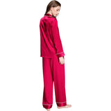 Women's Affordable Silk Pajamas Set Button Down Mulberry Silk Sleepwear - slipintosoft