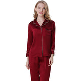 Best Women's Silk Pajamas Long Mulberry Silk Pjs Real Momme Pure 100%silk Sleepwear -  slipintosoft