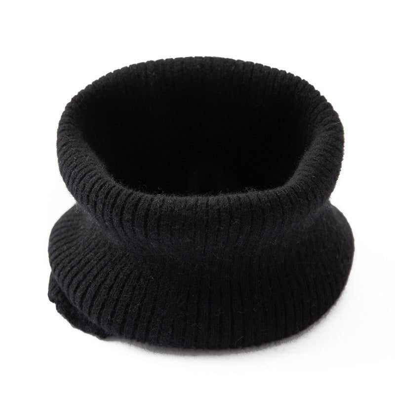 Cashmere Ribbed Neck Scarf Lightweight Solid Cashmere Neck Gaiter for Fall Winter - slipintosoft