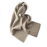 Houndstooth Cashmere Scarf Classic Soft Winter Cashmere Scarves 3 Colors - slipintosoft