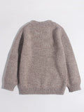 Kids Pure Cashmere Sweater Husky Dog Face Design Cashmere Pullover
