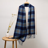 Long Cashmere Scarf with Tassel Plaid Cashmere Warps Multi Styles Winter Gifts - slipintosoft