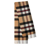 Long Cashmere Scarf with Tassel Plaid Cashmere Warps Multi Styles Winter Gifts - slipintosoft