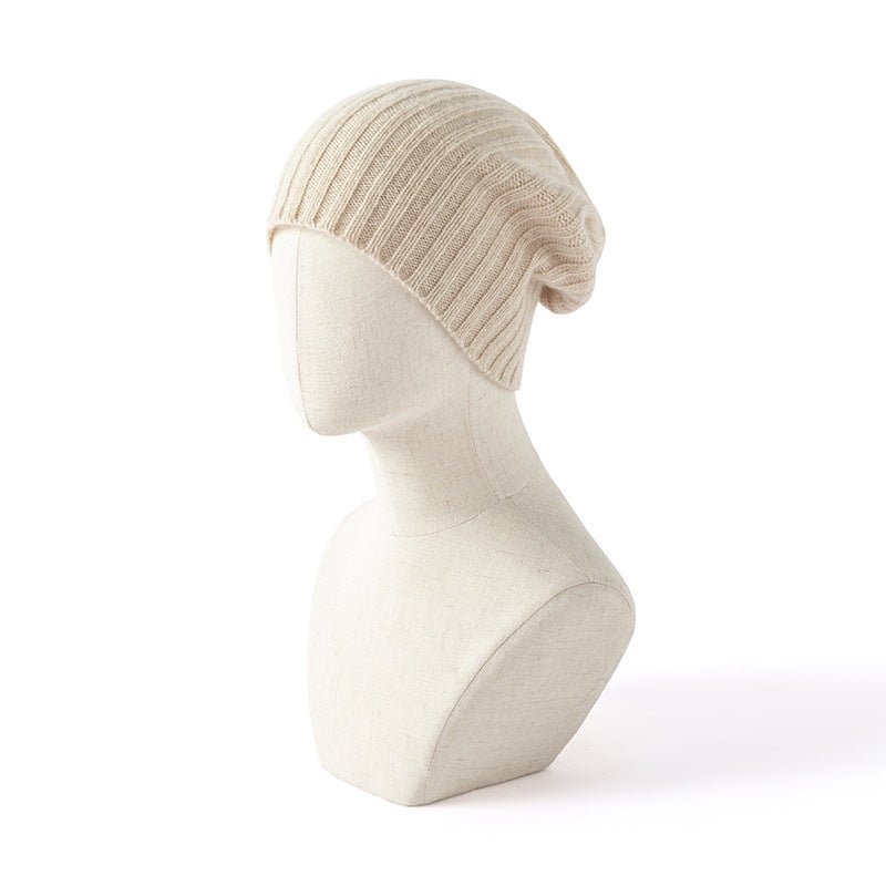 100% Cashmere Beanie Hat for Women and Men, Luxury Lightweight Cashmere Cap for Winter - slipintosoft