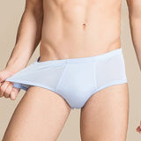 Men Briefs Comfortable Breathable Silk Triangle Boxer - slipintosoft