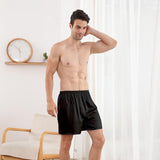 Herren-Boxershorts aus Seide, bequeme kurze Seidenhose