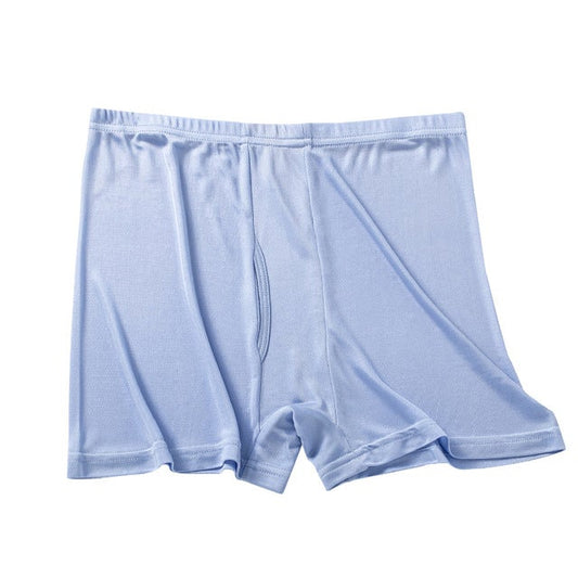 Herren-Unterwäsche aus Seide, große elastische Strick-Boxershorts aus weicher Seide