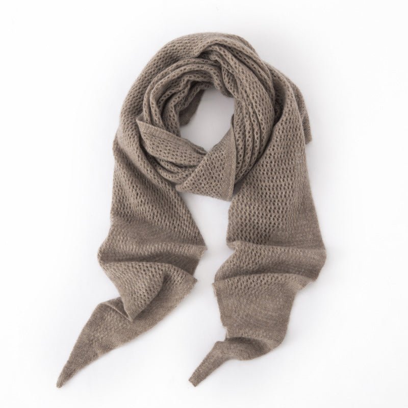 Open Knit Cashmere Cape Shawl Cashmere Triangle Scarf Cashmere Bandana