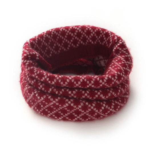 Plaid Cashmere Neck Gaiter Thick Cashmere Neck Warmer for Fall Winter One Size Cashmere Scarf