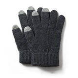 Pure Cashmere Gloves Ladies Soft Cashmere Knitted Gloves for Women and Men - slipintosoft