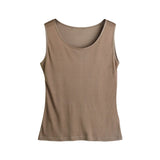 Silk vest mulberry silk sleeveless bottoming shirt women's top - slipintosoft