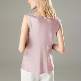 Versatile Ladies Silk Sleeveless Blouse 100 Mulberry Silk Tops