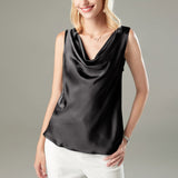 Versatile Ladies Silk Sleeveless Blouse 100 Mulberry Silk Tops