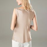 Versatile Ladies Silk Sleeveless Blouse 100 Mulberry Silk Tops