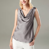 Versatile Ladies Silk Sleeveless Blouse 100 Mulberry Silk Tops