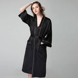 Womens Silk Nightgown And Robe Set Long 100% Silk Sleepwear