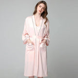 Womens Silk Nightgown And Robe Set Long 100% Silk Sleepwear